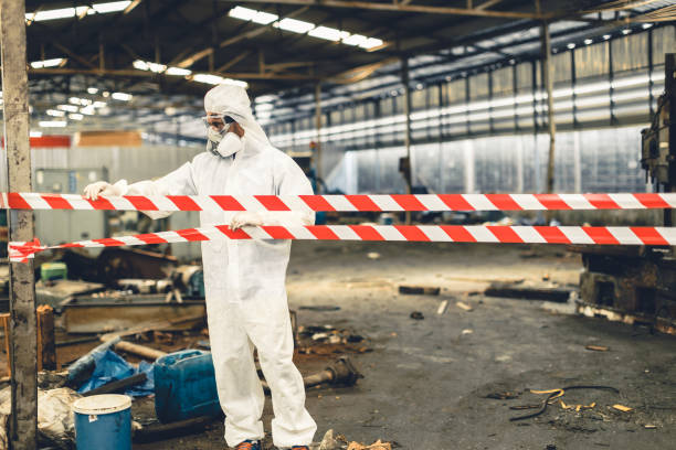 Professional Biohazard Cleanup technician working in Alton, IL